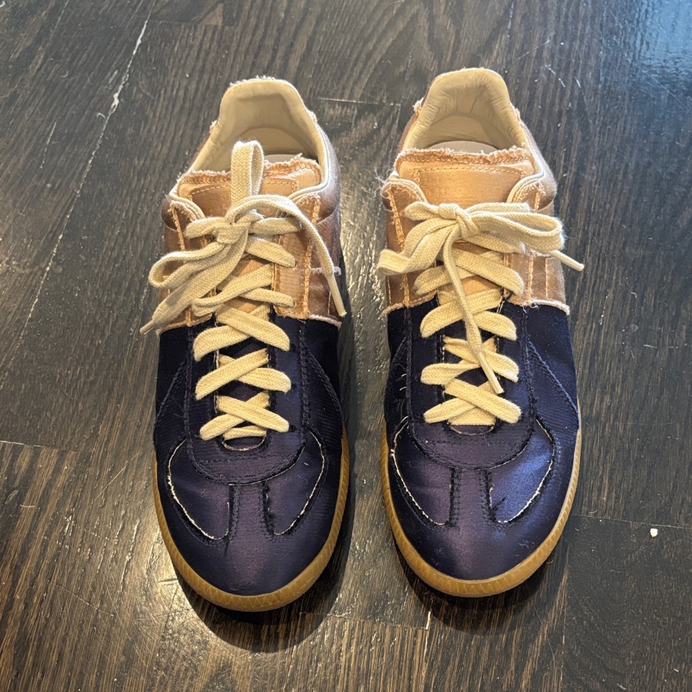 Maison Martin Margiela Navy and Beige Sneakers